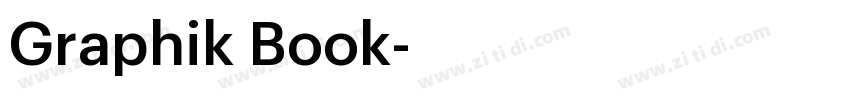 Graphik Book字体转换